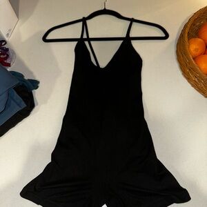 Black Strappy Romper